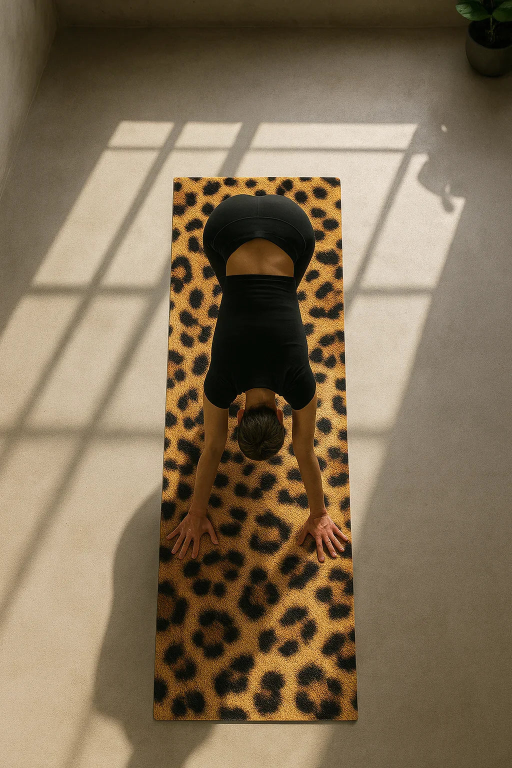 Leopard Print Yoga Mat – Eco-Friendly, Non-Slip, 6mm Cushion | Yune