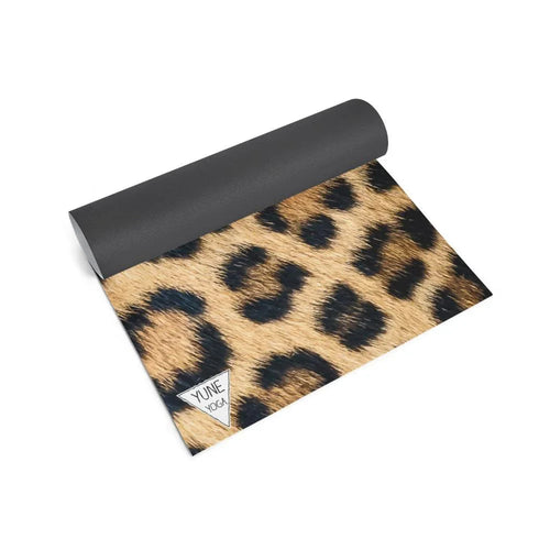 Leopard Print Yoga Mat – Eco-Friendly, Non-Slip, 6mm Cushion | Yune