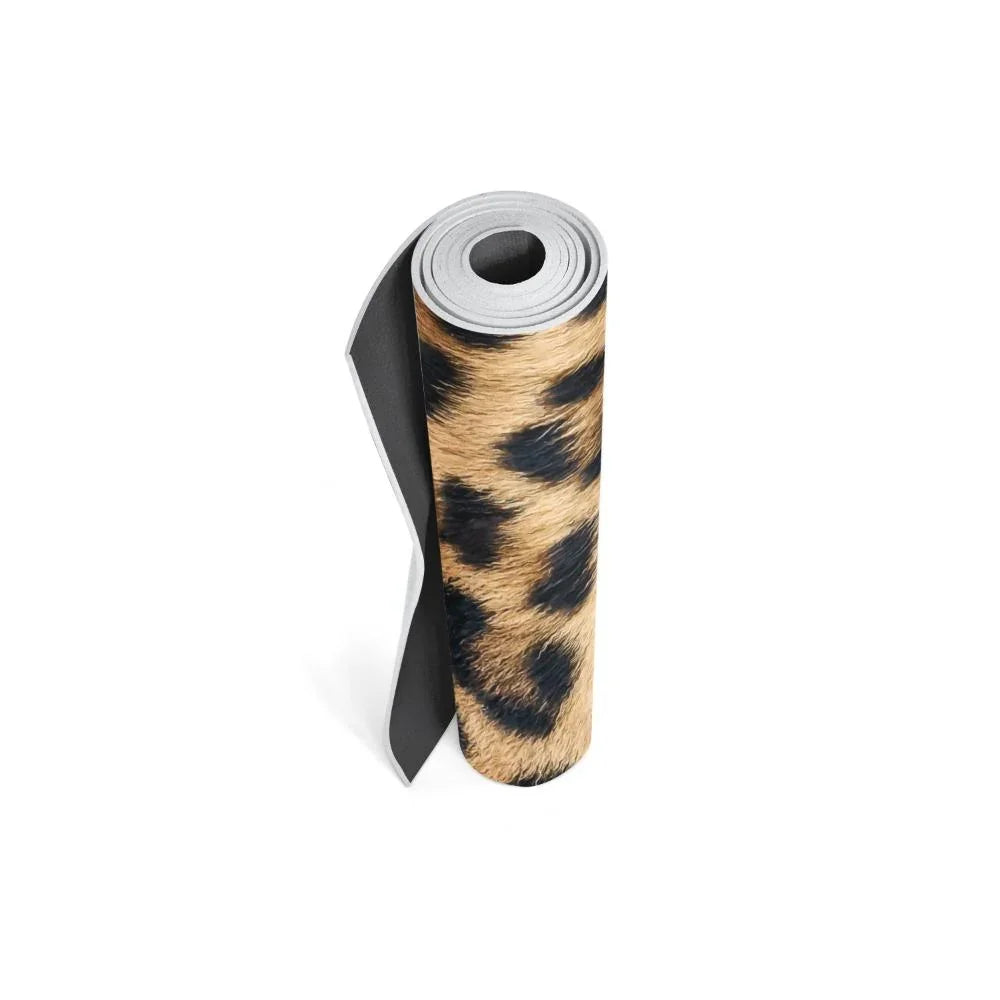 Leopard Print Yoga Mat – Eco-Friendly, Non-Slip, 6mm Cushion | Yune