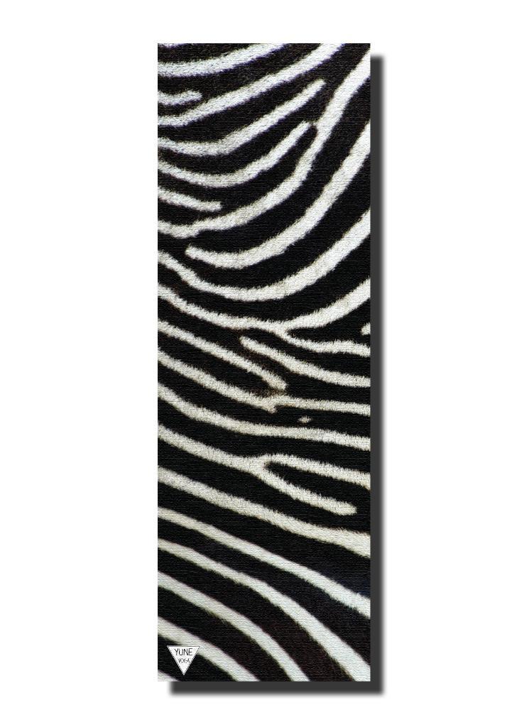 Zebra Print Yoga Mat – Eco-Friendly, Non-Slip, 6mm Cushion | Yune