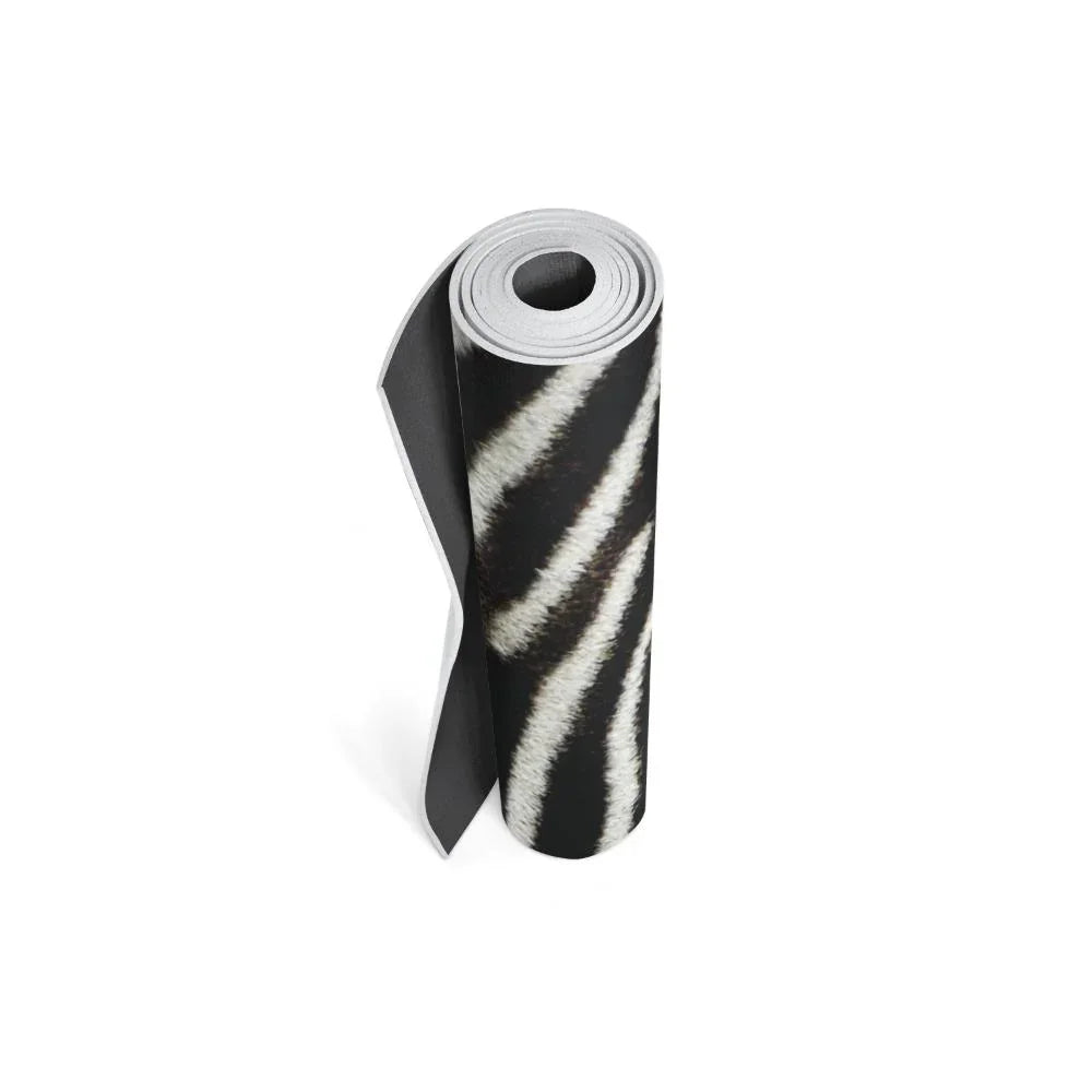 Zebra Print Yoga Mat – Eco-Friendly, Non-Slip, 6mm Cushion | Yune
